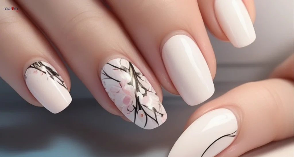 Artistic Brush Strokes Nails