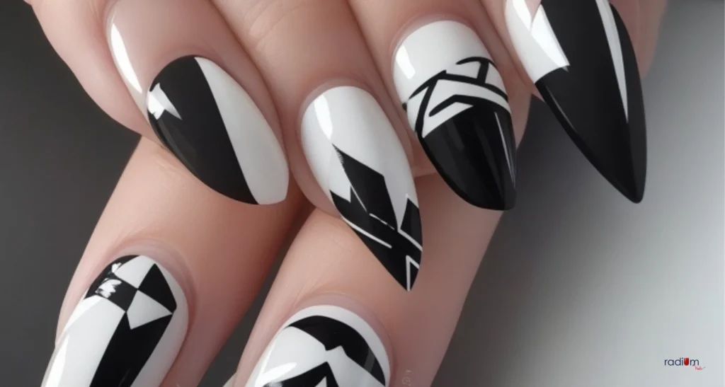 Monochrome Magic Nails